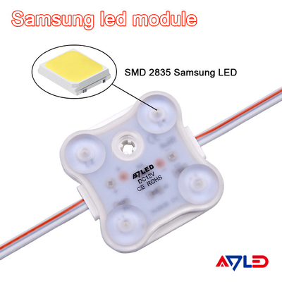 Đèn mô-đun LED đơn màu có thể thay đổi ánh sáng Samsung 2835 Hình vuông 4 màu đơn 12V IP68 cho hộp đèn